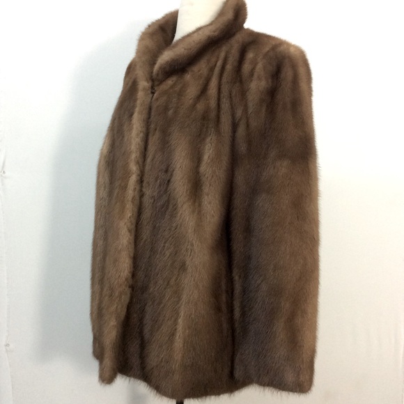 VTG WOMEN’S Light Brown Real MINK CAOT, Lined. - Picture 2 of 10